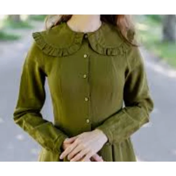 NWOT Son De Flor Size Xs Nicole Dress Linen Midi - Picture 2 of 16